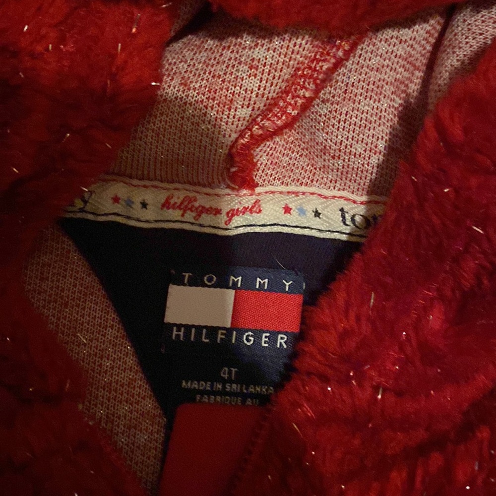 Red plush jacket - Picture 2 of 3